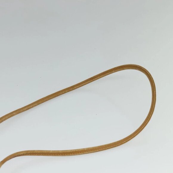 CELINE Macadam Canvas Shoulder Bag PVC Leather Brown Gold Auth sw330 - Picture 8 of 16